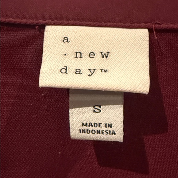 a new day Maroon Blouse - Picture 2 of 3